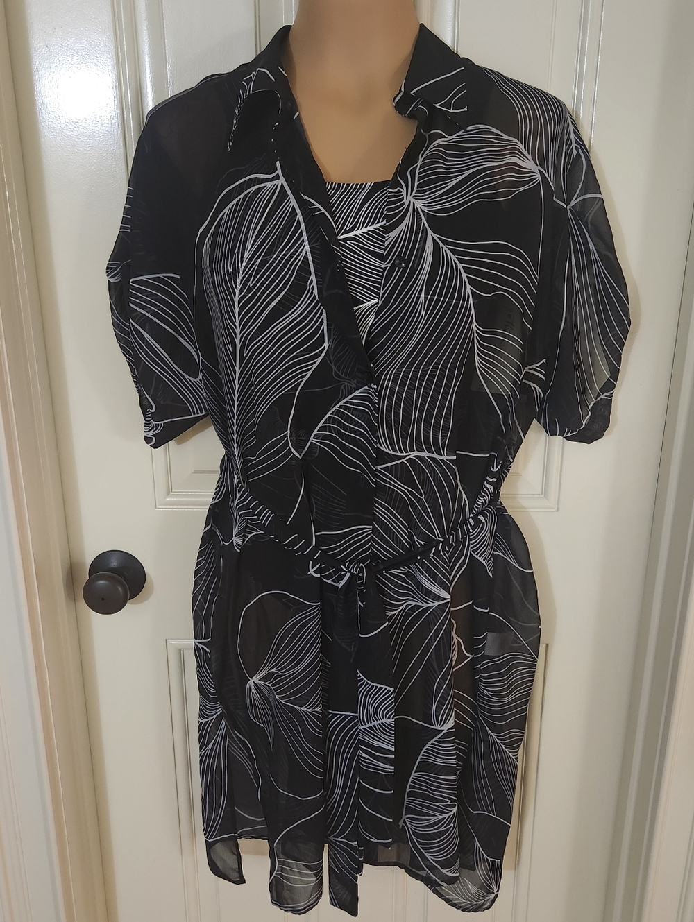 Beautiful New With Tags Chico's one piece swimsuit and cover-up.